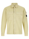 C.P. Company Cotton Gabardine Overshirt — Beige