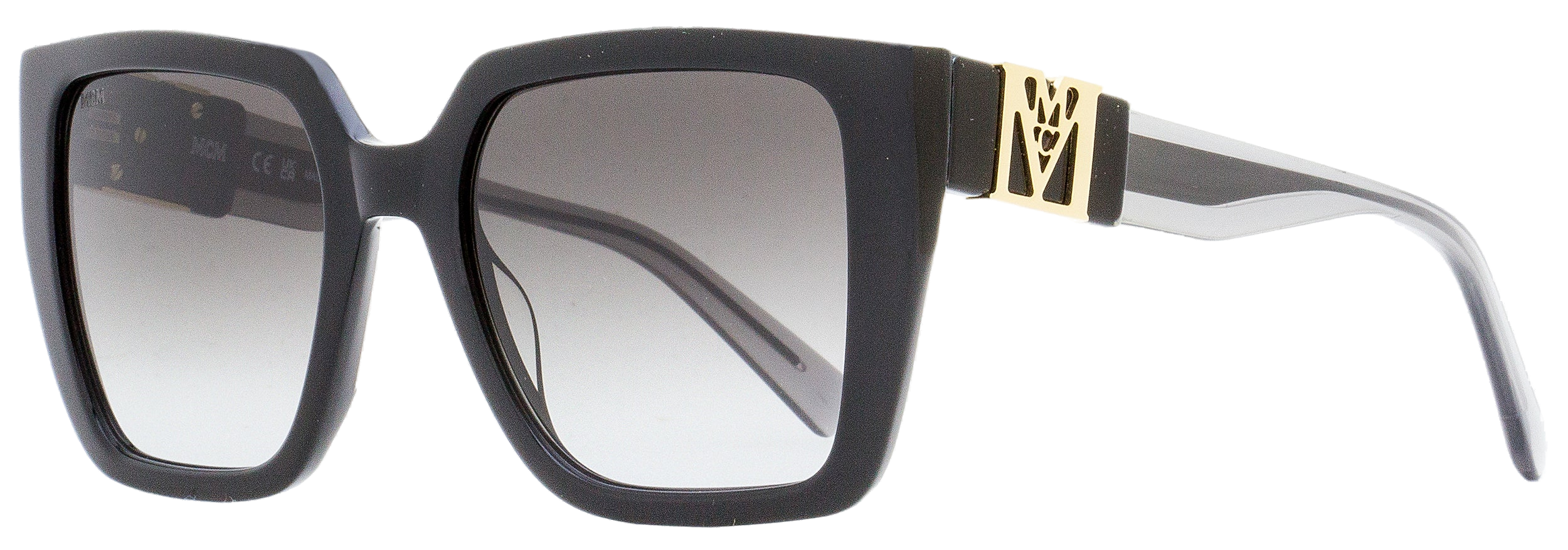 MCM MCM723S Square Logo-Embellished Sunglasses — Black