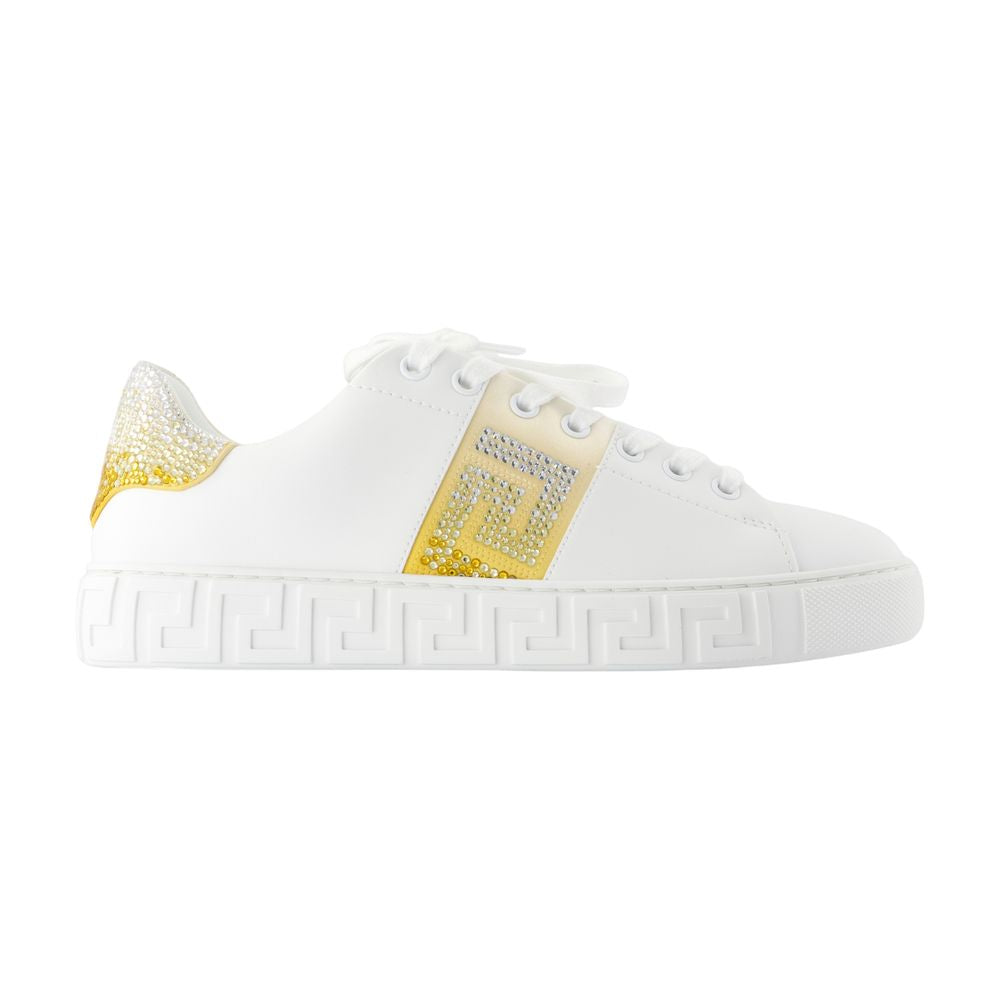 Versace Greek Sneaker — White