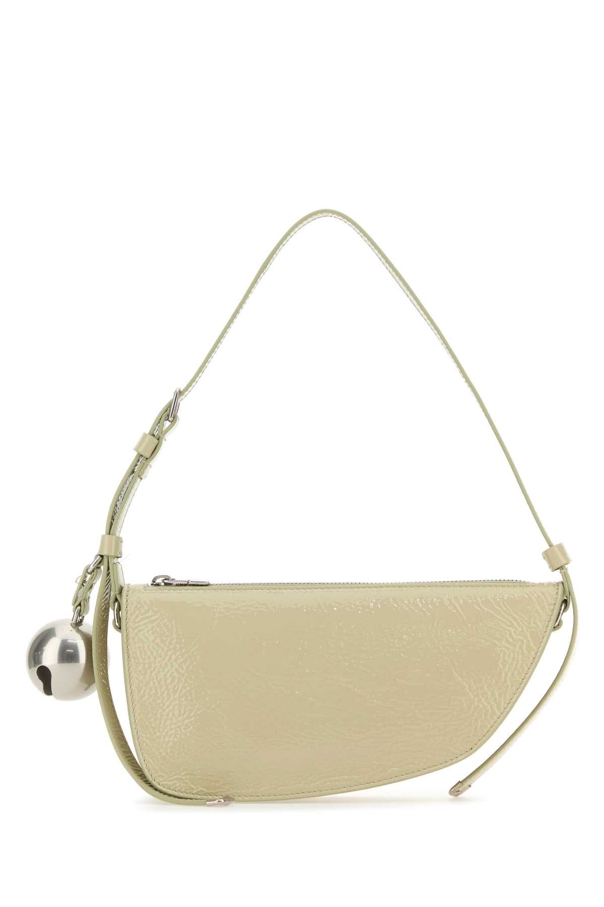 Burberry Croc-Embossed Calf Leather Shoulder Bag — Beige