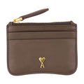 AMI Paris Card Case — Brown