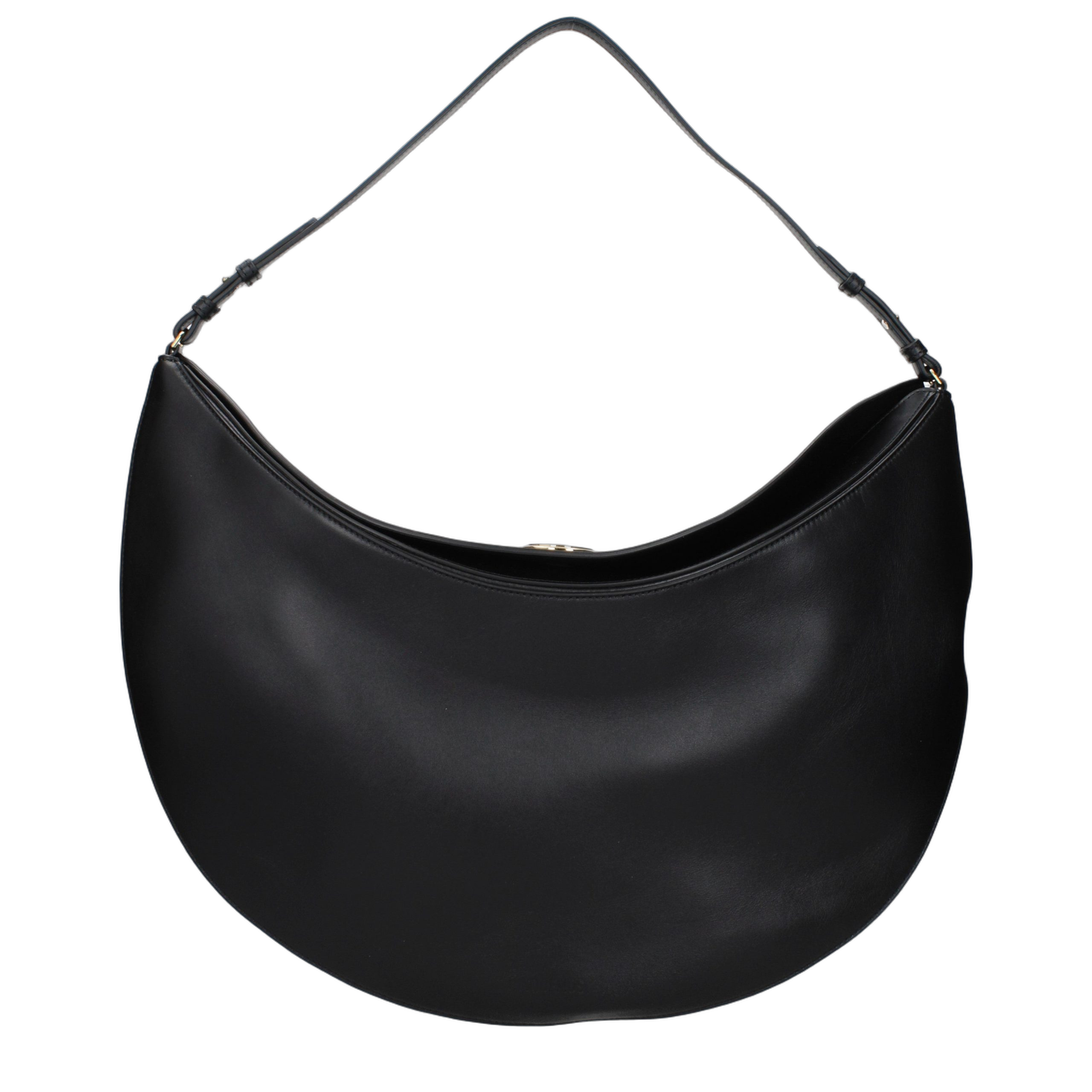 Jacquemus Leather Shoulder Bag — Black