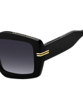 Marc Jacobs MJ Square Acetate Sunglasses — Black