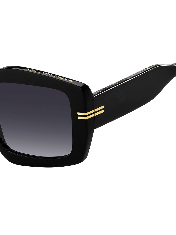 Marc Jacobs MJ Square Acetate Sunglasses — Black