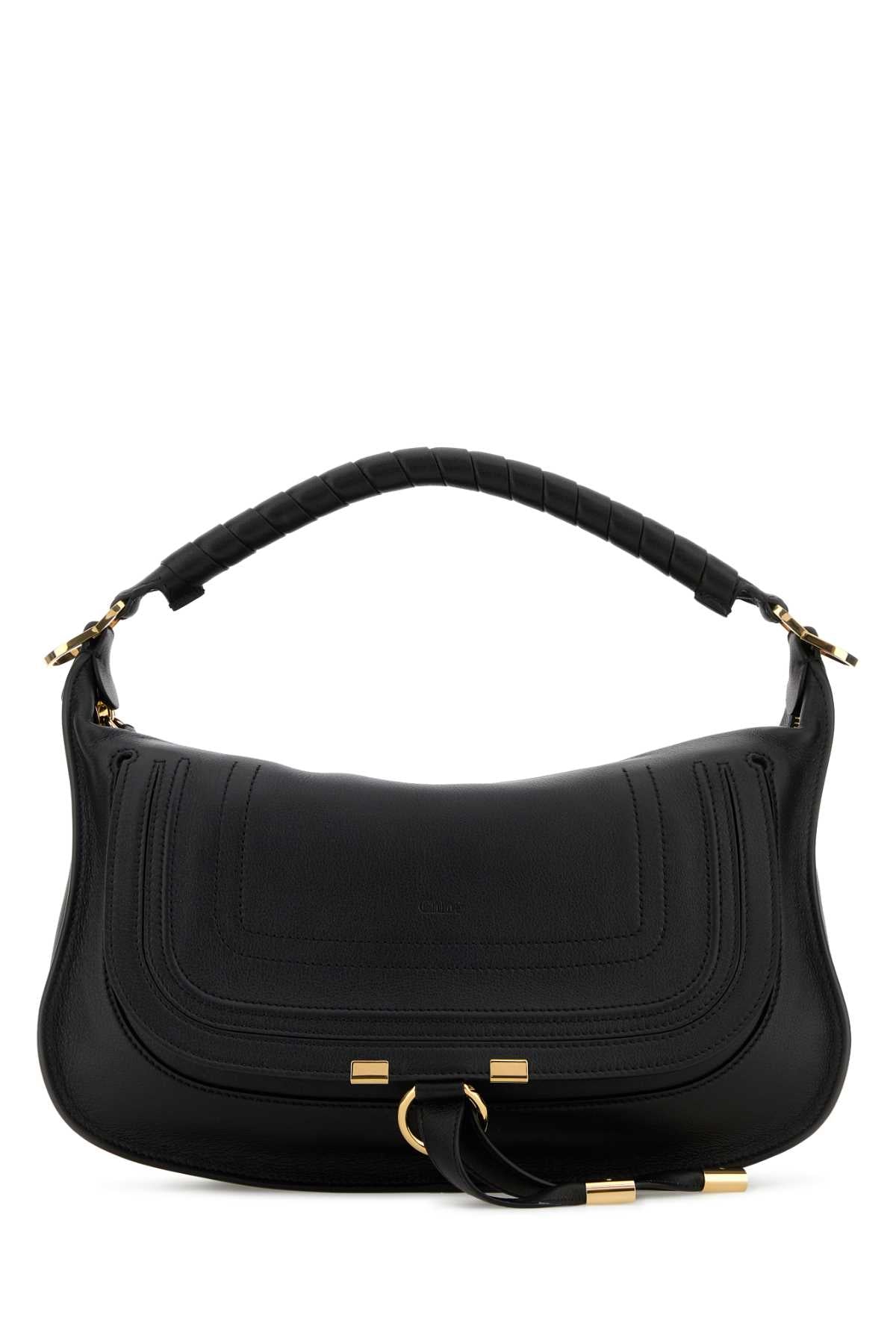 Chloé Quilted Leather Shoulder Bag — Black