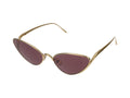 Loewe LW40179U Cat-Eye Metal Frame Sunglasses — Gold