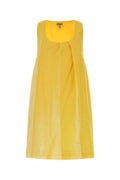 Loewe Sleeveless Cotton-Blend Dress — Yellow