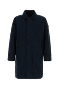 Stone Island Polyester-Nylon Trench Coat — Navy