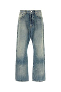 1989 Studio Wide-Leg Distressed Jeans — Blue
