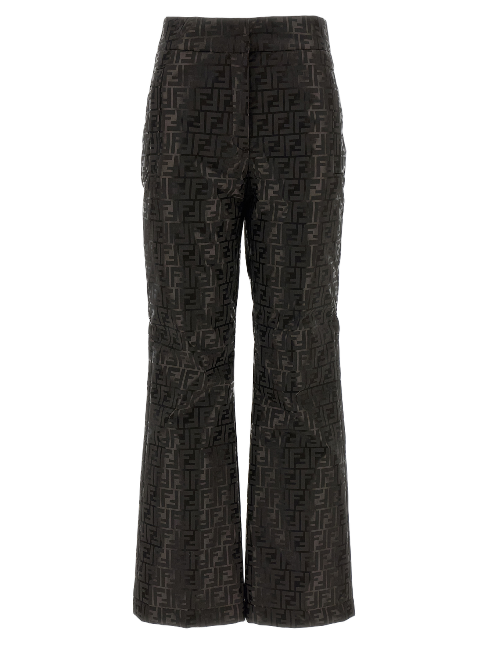 Fendi FF Monogram Cotton-Polyamide Trousers — Brown