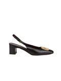 Tory Burch Georgia Slingback Heel — Black