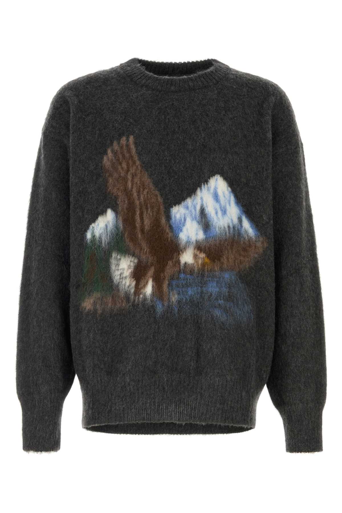Maison Margiela Eagle Sweater — Gray