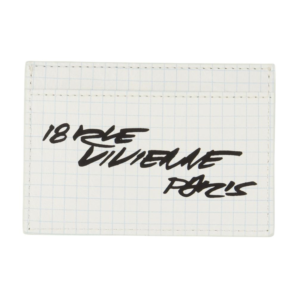 Kenzo Leather Card Case — White