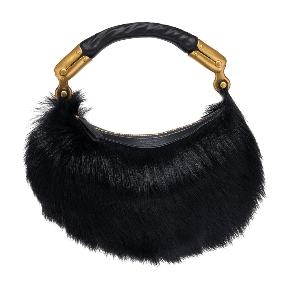 Balmain Ebene Shoulder Bag — Black