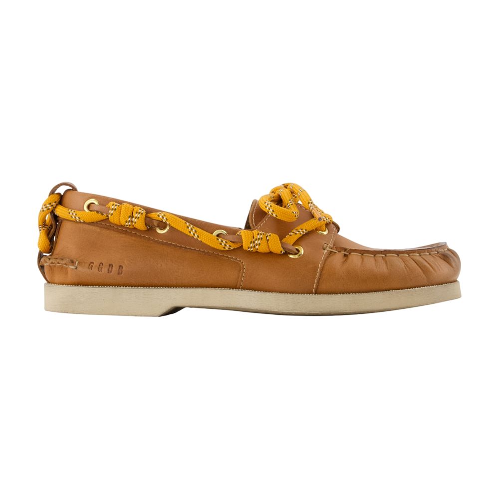 Golden Goose Deluxe Brand Leather Boat Loafer — Brown