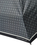 Coccinelle E7 Monogram-Printed Acrylic Umbrella — Gray
