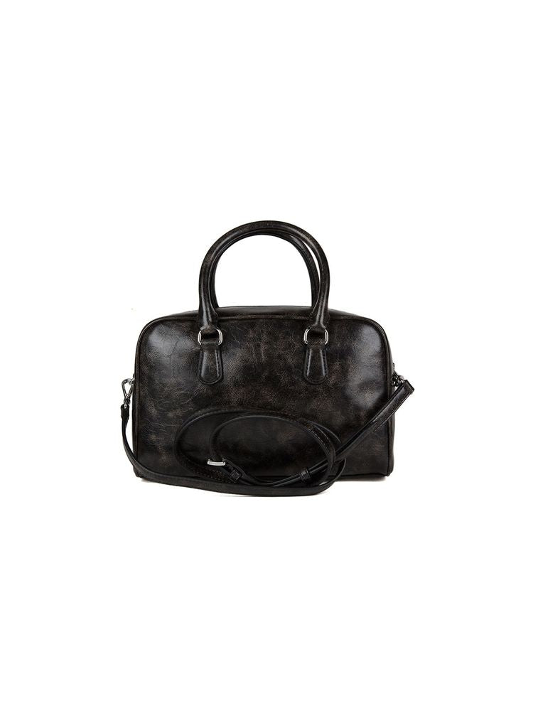 Michael Kors Thompson Medium Duffle Satchel Bag — Black