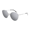 Bottega Veneta BV0259S002 Rimless Metal Sunglasses — Silver