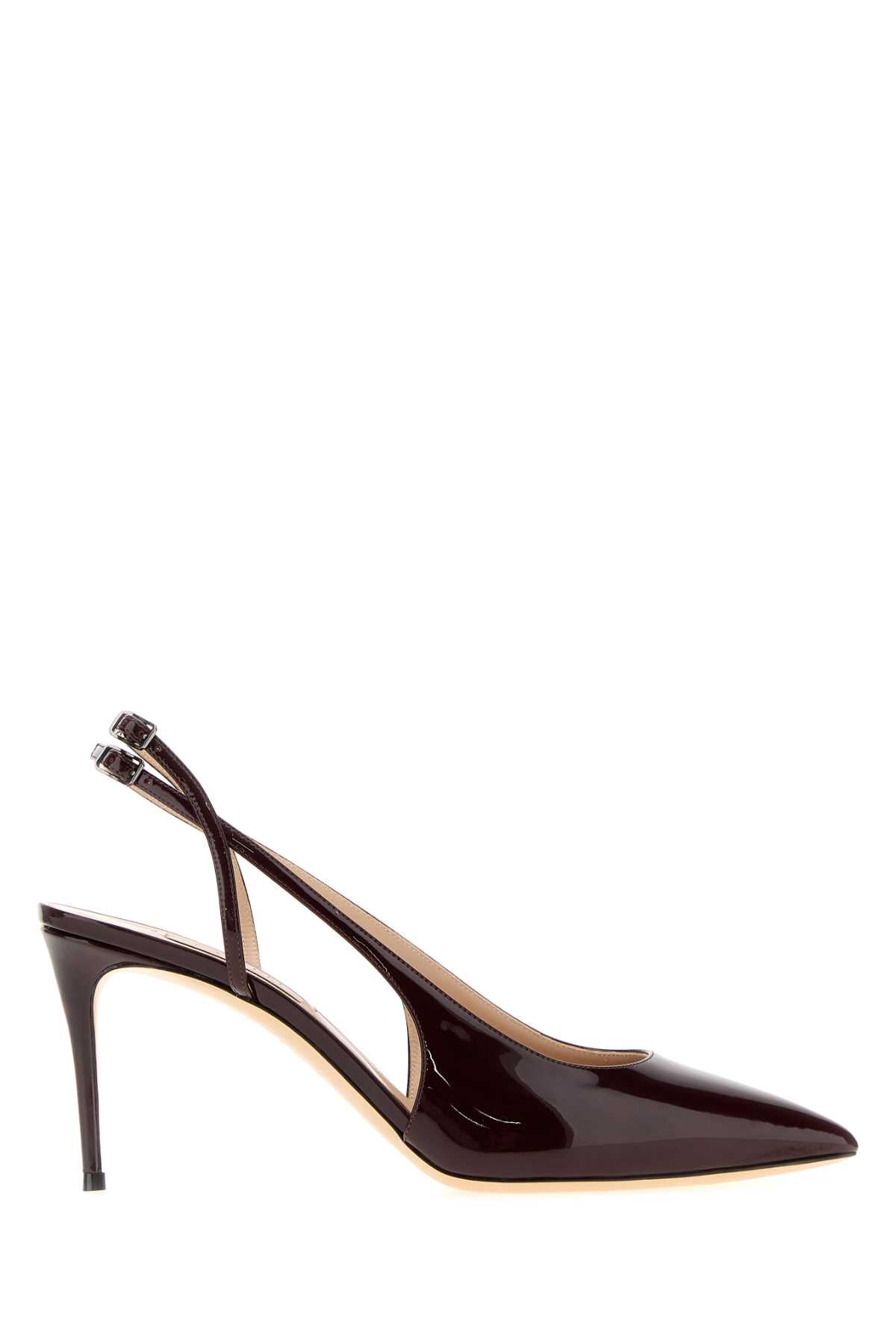 Casadei Tacco Heel — Burgundy