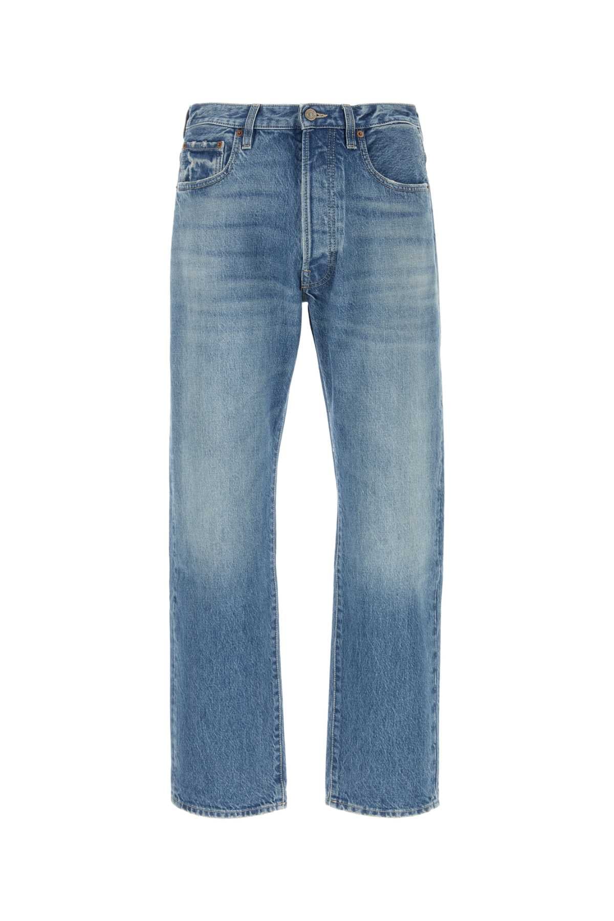 Valentino Garavani Medium Wash Denim Jeans — Blue