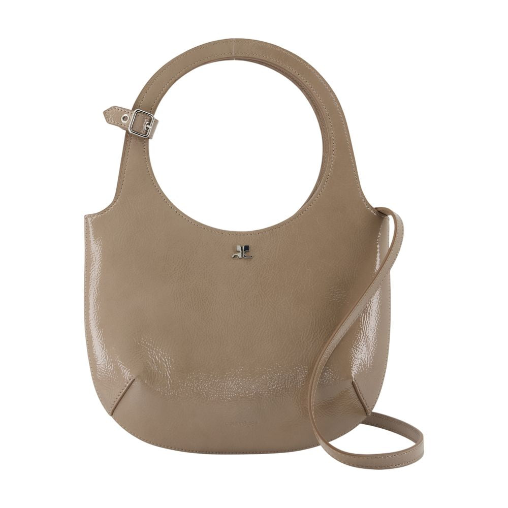 Courreges Holy Shoulder Bag — Brown