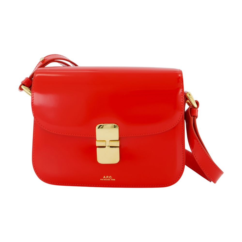A.P.C. Grace Shoulder Bag — Red