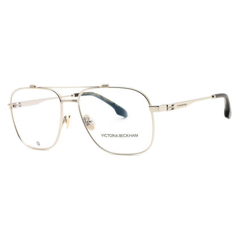 Victoria Beckham VB2138040 Aviator Metal Eyeglasses — Silver