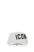Dsquared2 BCM099705C00001 Logo-Embroidered Baseball Cap — White