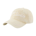 Acne Studios C40475-AE6 Embroidered Logo Cotton Baseball Cap — Beige
