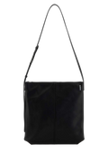 Jil Sander Minimalist Leather Shoulder Bag — Black