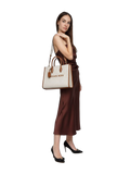 Michael Kors Mirella Medium East-West Tote Bag — Beige
