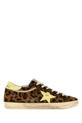 Golden Goose Deluxe Brand Leopard-Print Leather Sneaker — Brown