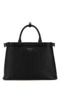 Prada Leather Top Handle Bag — Black