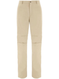 Ferragamo Logo-Patch Cotton Trousers — Beige