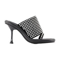 J.W. Anderson Crystal-Studded Leather Mule — Black