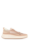 Chloé Chunky Sole Recycled Fabric Sneaker — Beige