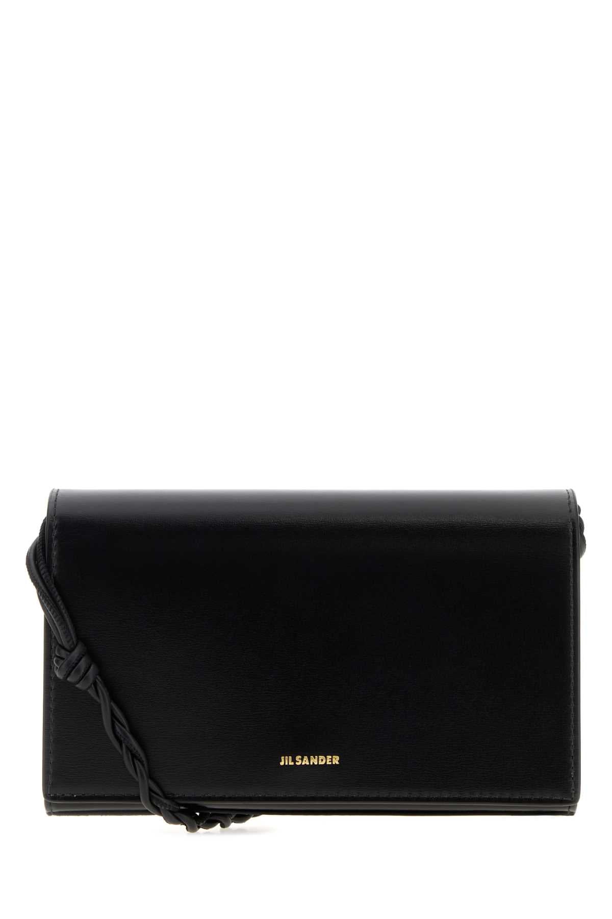 Jil Sander Calf Leather Wallet — Black