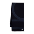 Toteme Monogram Twill Wool Scarf — Blue