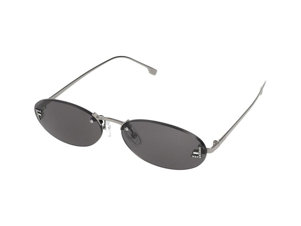 Maison Fendi FE4075US Oval Tinted Lenses Sunglasses — Gray