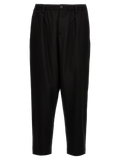 Marni Virgin Wool Cropped Trousers — Black