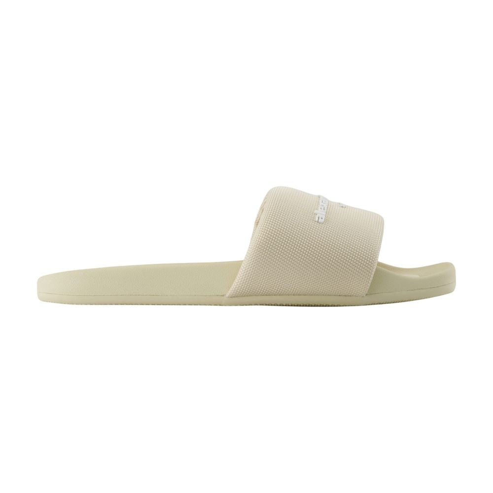 Alexander Wang AW Pool Slide Sandal — Beige