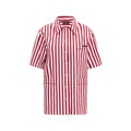 Dolce & Gabbana Striped Cotton Shirt — Red