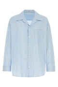 Loewe Striped Poplin Shirt — Blue