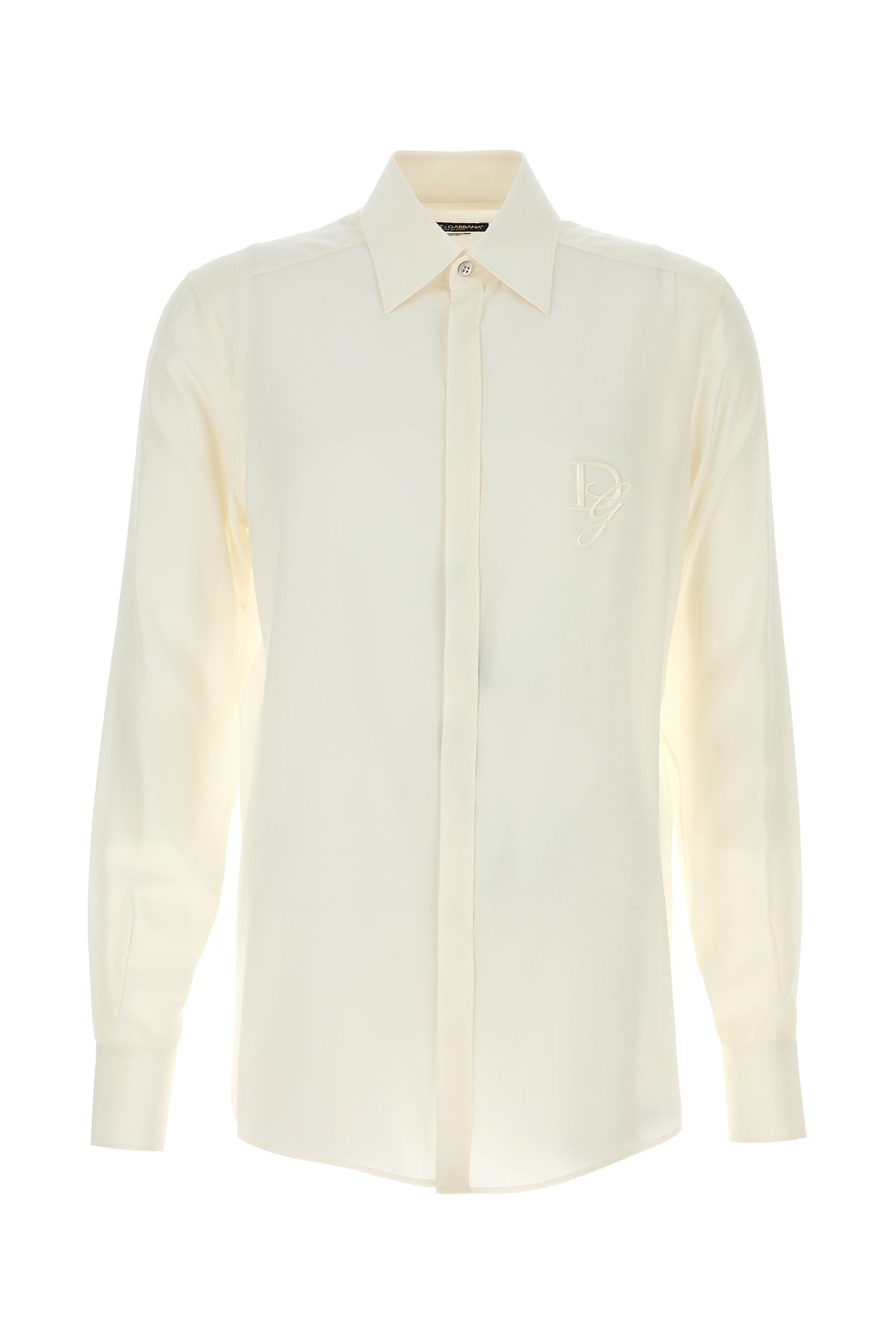 Dolce & Gabbana Silk Shirt — White