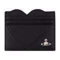 Vivienne Westwood Heart-Embossed Synthetic Card Case — Black