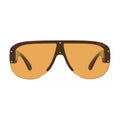 Versace Aviator Semi Rim Sunglasses — Brown