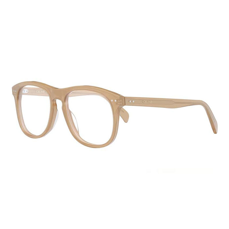 Celine CL50130I047 Rounded Acetate Eyeglasses — Beige