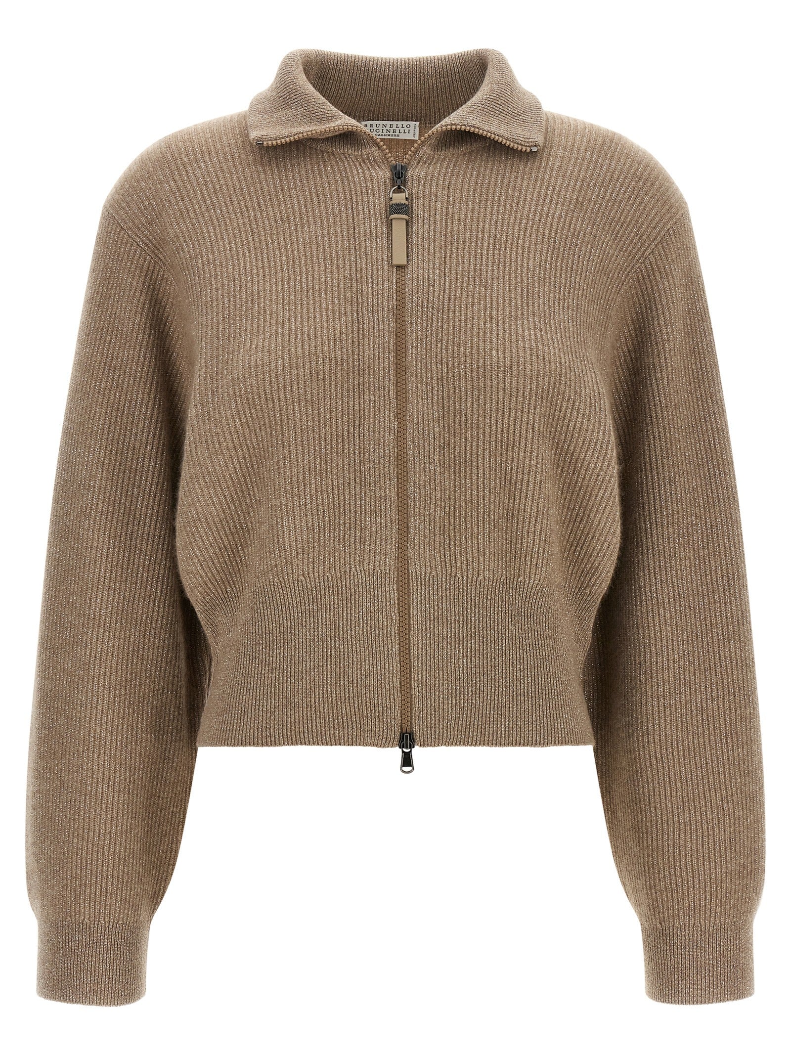 Brunello Cucinelli Sparkling Cardigan — Brown
