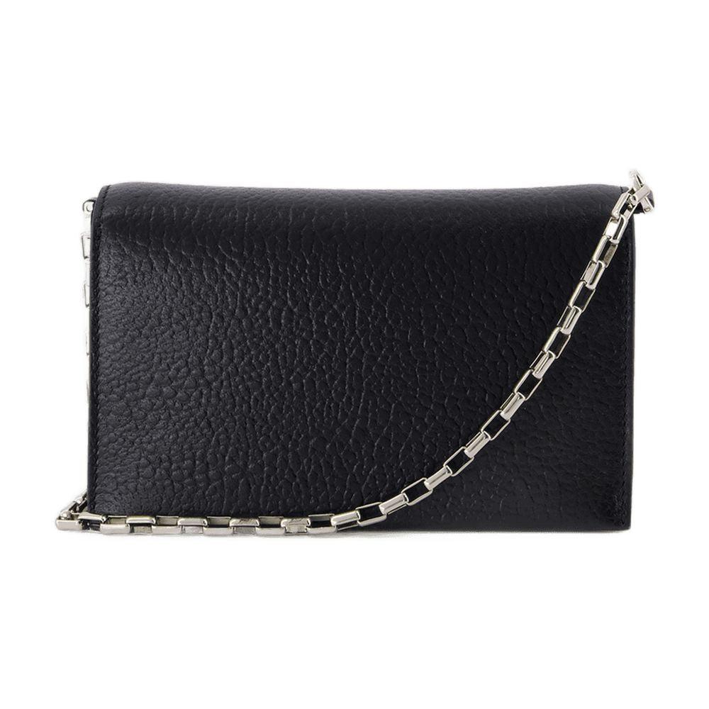 Alexander McQueen Mini Cross Bar Clutch — Black