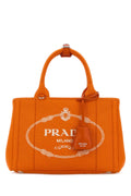Prada Jardinière Top Handle Bag — Orange